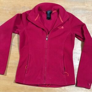Women’s North Face Pink Fleece Full Zip Jacket XS